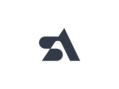 SA a abstract letter logo monogram s sa symbol
