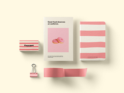 Gourmet min donuts brand branding busines card identity illustration logo logomark logotype minimal monogram