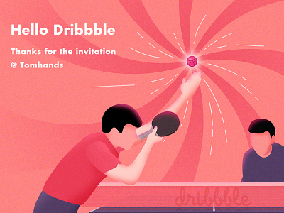 Do you know Chinese table tennis? design dribbble first shot flat illustration sport ui