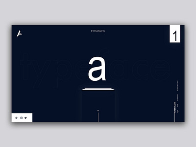 Typeface introducing 3d design flat font icon side typogaphy web wire frame