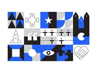 DANSKE Bank GAME ROOM Fragment l branding design game game room gameroom icons illustration meeting room minimal pattern pattern design play room symbol wall