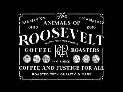 RCR Poster Wip animals bird coffee illustration jaguar lettering lion poster type