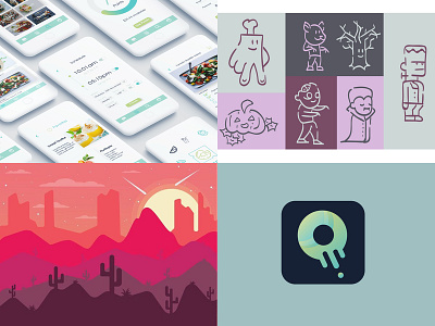 Top 4 Shots app color design flat icon illustration illustrations logo ui ux vector