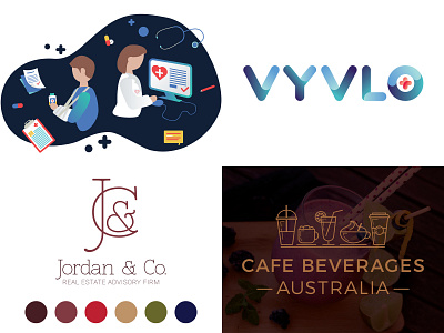 My 2018 Top 4 shots adobe illustrator cc best of 2018 flat illustration gradient illustraion logo logo design top 2018 top 4 top 4 2018