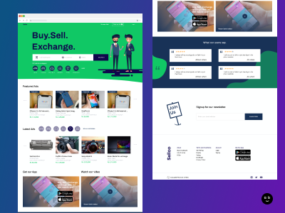Sello - Classified Ads Posting Website design figma flat illustration minimal ui ux web website