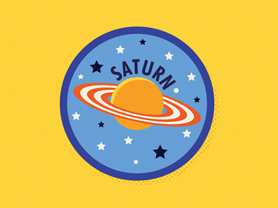 Saturn _space_illustration clean flat graphic design illustration