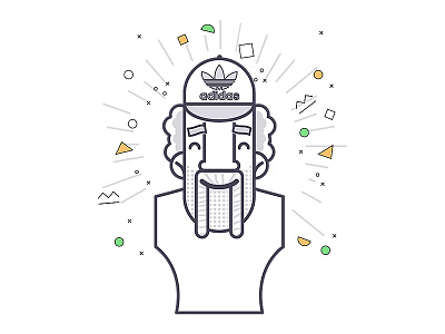 Adidas Character 2d adidas art character design dribbble flat graphic illustration iranian