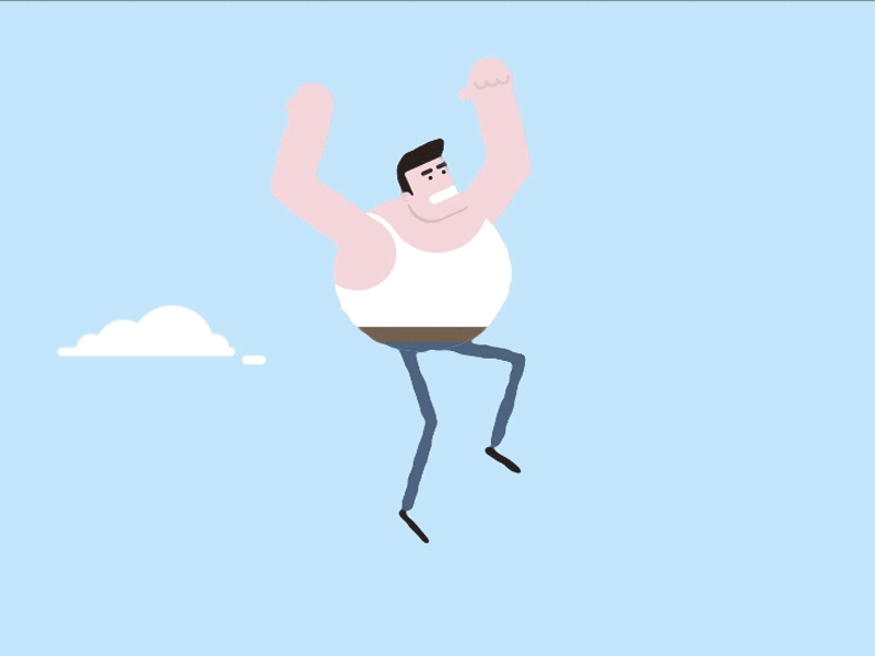 Joe & Bunny 2d animal animation bunny character character animation illustration motion graphics nature vector