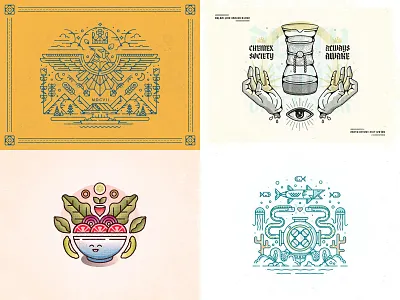 Twenty Eighteen 2018 52weeks branding cardinal coffee design icon illustration ocean salad vector virginia year in review