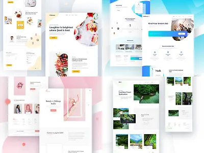 Top4Shots on @Dribbble from 2018 agency best website 2018 clean color design gradient homepage minimal typography ui ux website