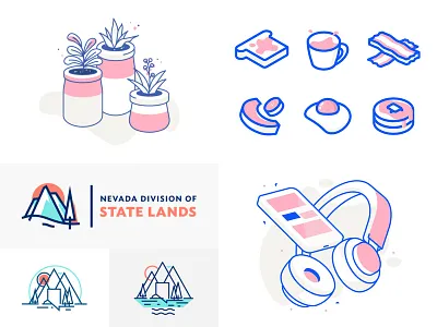 2018 design icon icons illustration isometric line art lines