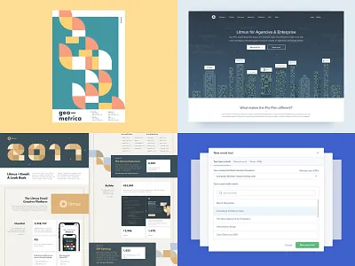 #Top4Shots on Dribbble from 2018 abstract design flat geometric geometric art geometric shapes illustration litmus poster a day ui