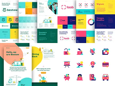 2018 Branding Projects brand brand guide brand identity branding color palette icon icons landing page logo typography website