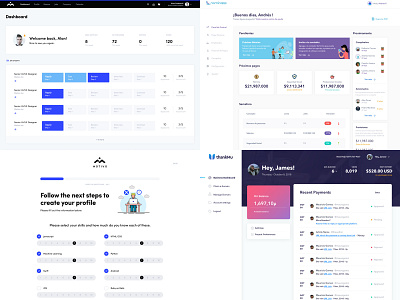 2018 app cards clean dashboard flat illustration layout minimal ui ux web