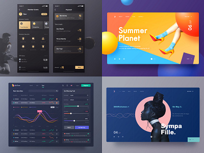 Yiker‘s top 4 in 2018 app dark design ui yiker