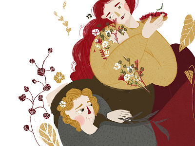 Postcard for eclair shop pt.2 flowers lovers sweet