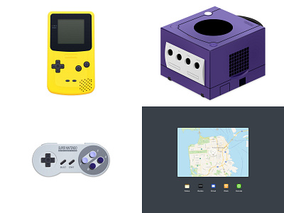 Top 4 for 2018 (Mostly Nintendo 😅) design figma gameboy gamecube illustration nintendo