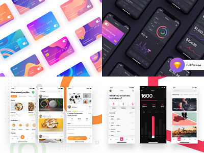 My #Top4Shots from 2018 admin panel android animation branding colorful creative design dashboard icon illustration ios landing page logo minimal mobile app product typography ui ux vector web design