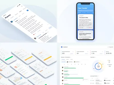 2018 app card dashboard iphone minimal news simple ui ux white