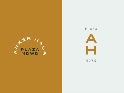 Anker Haus Submarks - 2 brand branding color palette design graphic design icon identity logo logo design minimal typography vector