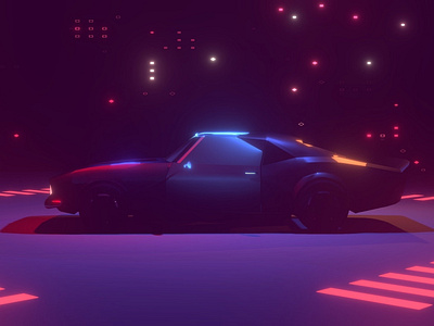 Chevrolet Camaro artwork b3d blender3d myanmar yangon
