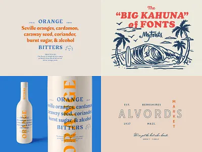 2018 branding design logo myfonts typography vintage