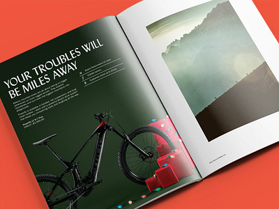 Trek 2018 Holiday Catalog bikes catalog christmas cycling green holiday indesign layout mtb photo direction powerfly red trek