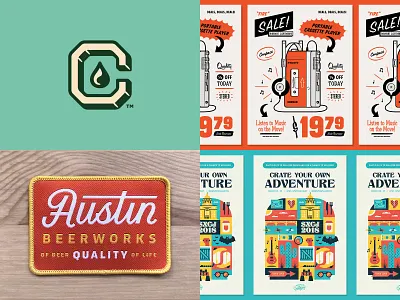 Top 4 of 2018 illustration logo logotype mark patch poster print simple typography vector