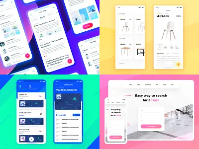 My Top4Shots of 2018 delivery app ecommerce app map ui mobile photo app responsive design ui kit web