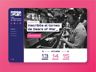 Megaplay - Latin American videogame fair web design brand branding design diseño gráfico diseño web evento efímero games graphic design landing design logo marca typography uba ui user experience design user interface design ux vector videogame videojuegos