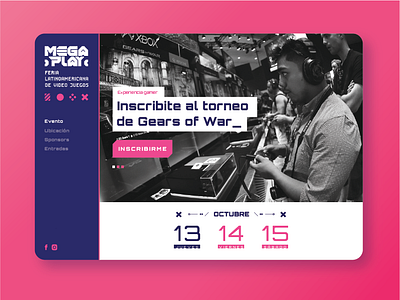 Megaplay - Latin American videogame fair web design brand branding design diseño gráfico diseño web evento efímero games graphic design landing design logo marca typography uba ui user experience design user interface design ux vector videogame videojuegos