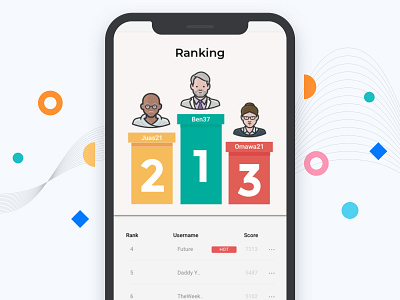 Day 19 - Leaderboard app app branding app concept app design app designer app logo daily dailyui day 19 design game instagram leader leaderboard rank ranking ranks stage ui winner