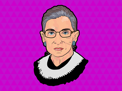 Ruth Bader Ginsburg drawing illustration politics ruth bader ginsburg scotus vector women empowerment