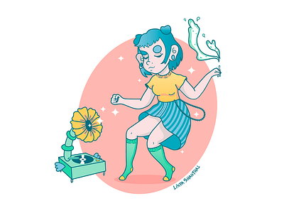 Do you remember rock n roll? charactedesign cute illustration punk vector