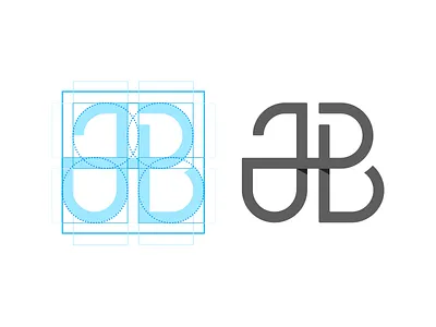 JLB monogram exploration v01 design grid illustrator logo mark monogram typography vector wip