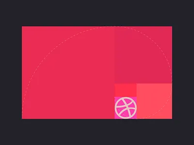 Hi Dribbble dribbble golden ratio grid pink