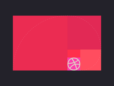 Hi Dribbble dribbble golden ratio grid pink