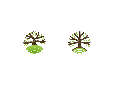 Trees advertising branding design green illustration illustrator minimalist modern nature rebound tree vector