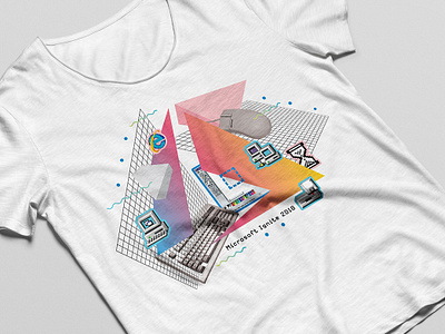 Microsoft Azure T-Shirt 80s style azure design graphic design icon illustration microsoft swag tshirt design windows