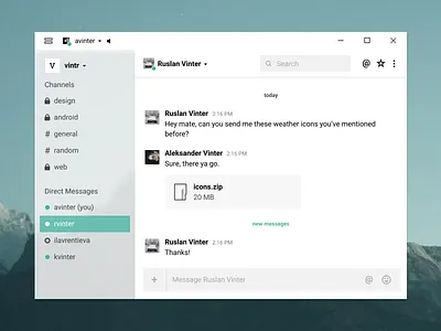 Slack App challenge desktop app figma redesign slack uplabs windows