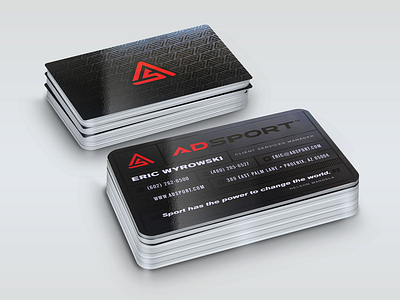 A.S. business card design