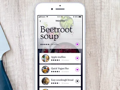 Daily UI 069 - Trending 069 app daily 100 challenge daily challenge daily ui dailyui food app ios mobile mobile app sketch trending ui ui challenge ui interface