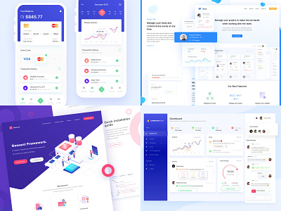 #Top4Shots on 2018 2018 trends clean dashboard dashboard design landing page mobile app mobile app design top web design