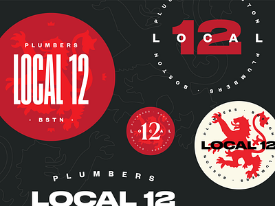 Local 12 badge branding icon illustration lettering logo logotype typography