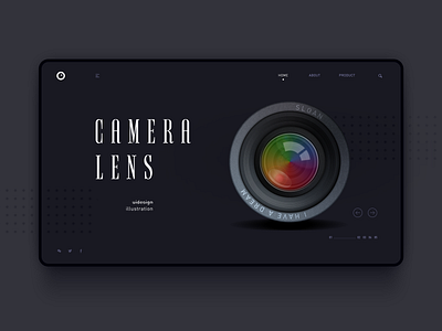 Camera lens art illustration uidesign uxdesign 插画