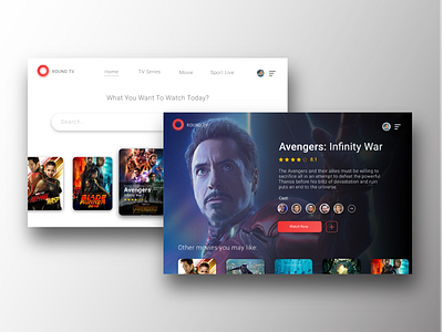 UI Challenge 025 TV App app branding dailyui dailyuichallenge design tv tvapp ui ux web