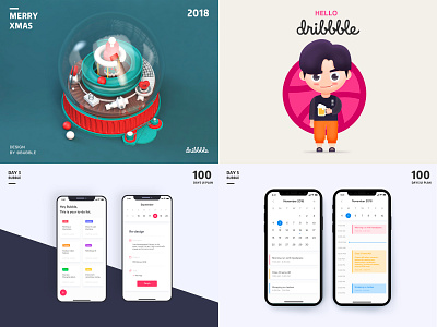 Top 4 of 2018 c4d illustration ui