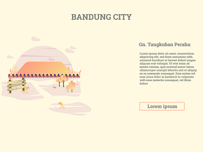 Bandung City - Gn. Tangkuban Perahu anchor art building character design flat flat design gradient graphic icon illustration modern pattern symbol typography ui ux vector web website