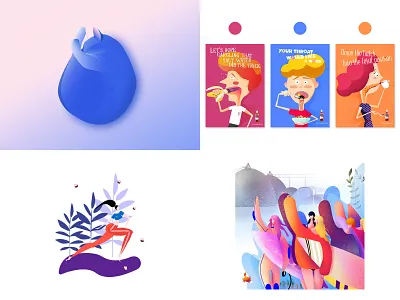 2018 boy cat character girl illustration leaves ocean people poster sports surfing