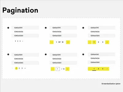 Pagination Option design pagination ui ux design